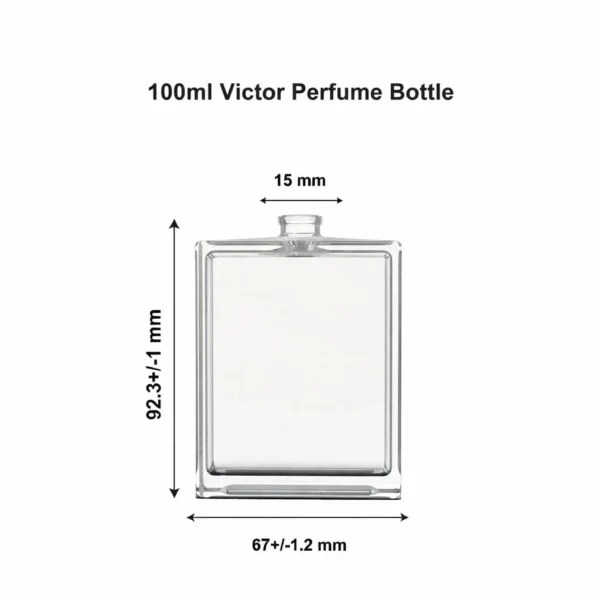 100 ML VICTOR EMPTY PERFUME GLASS BOTTLE